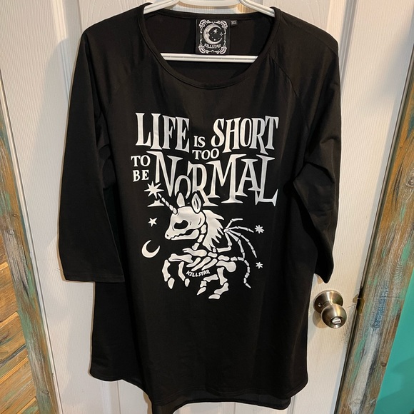 Killstar Tops - Killstar shirt 1/2x